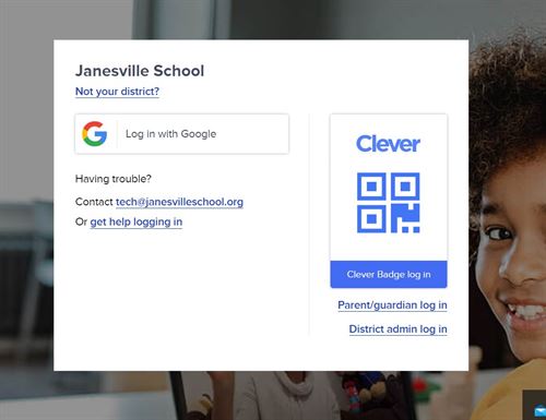 Clever Login QR code